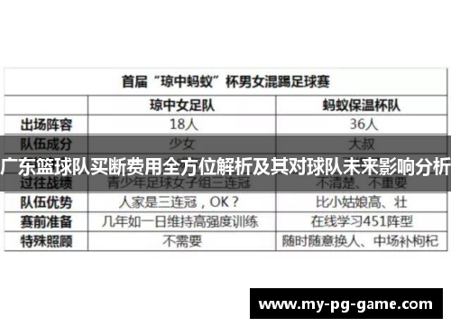 广东篮球队买断费用全方位解析及其对球队未来影响分析
